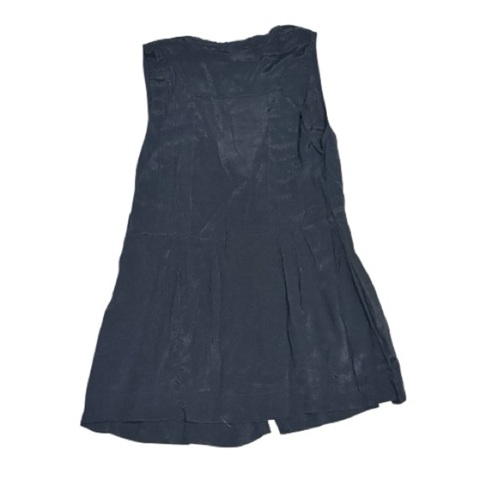 054 MAEVE Women's Pintucked Sleeveless Blouse - Black, Large - Picture 3 of 6
